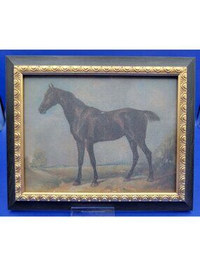 Threshold x Studio McGee 8x10 Stallion on Canvas Wall Art Gold/Brown Frame